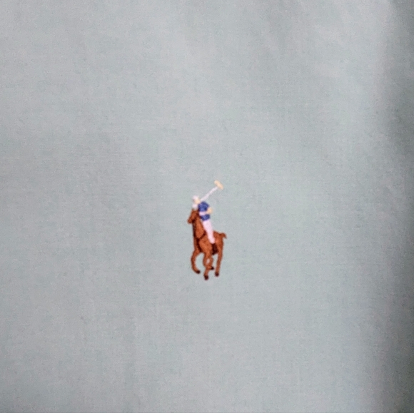 Ralph Lauren Custom Fit Oxford Short Sleeve Button Down Shirt - size M - Picture 5 of 5